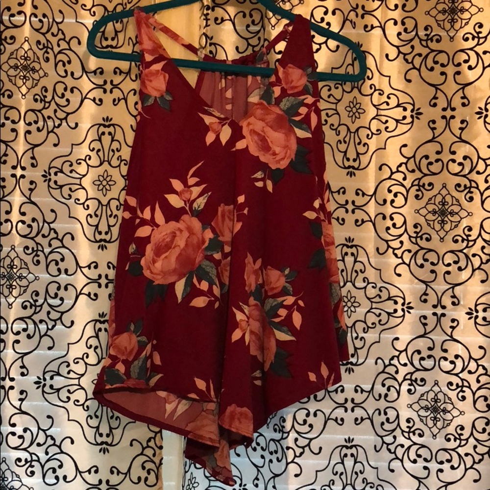 NWOT Floral Tank Blouse!